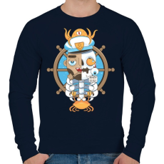 PRINTFASHION Tengerész sors - Férfi pulóver - Sötétkék