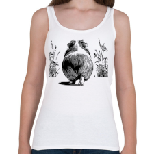 PRINTFASHION Tengerimalac - Női atléta - Fehér női trikó