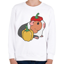 PRINTFASHION Tengerimalac paprikával - Gyerek pulóver - Fehér gyerek pulóver, kardigán