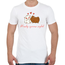 PRINTFASHION Tengerimalac szerelem - Férfi póló - Fehér férfi póló