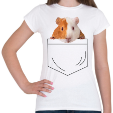 PRINTFASHION Tengerimalac zsebben - Női póló - Fehér női póló