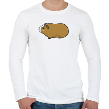 PRINTFASHION Tengerimalac - zsemle - Férfi hosszú ujjú póló - Fehér férfi póló