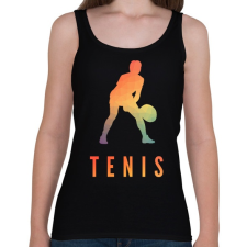 PRINTFASHION TENIS - Női atléta - Fekete női trikó