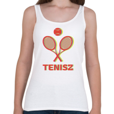 PRINTFASHION Tenisz - 3D - Női atléta - Fehér