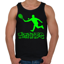 PRINTFASHION tenisz - Férfi atléta - Fekete atléta, trikó