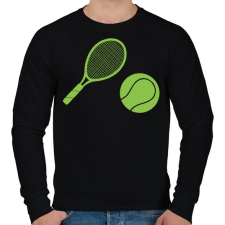 PRINTFASHION tenisz  - Férfi pulóver - Fekete férfi pulóver, kardigán