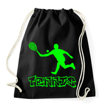 PRINTFASHION tenisz - Sportzsák, Tornazsák - Fekete tornazsák