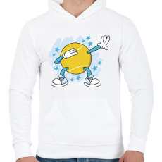 PRINTFASHION Teniszlabda - Férfi kapucnis pulóver - Fehér