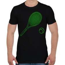 PRINTFASHION Tennis - Férfi póló - Fekete férfi póló