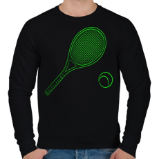 PRINTFASHION Tennis - Férfi pulóver - Fekete
