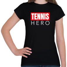 PRINTFASHION TENNIS HERO - Női póló - Fekete