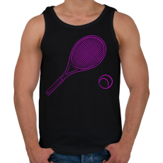 PRINTFASHION tennis  pink - Férfi atléta - Fekete
