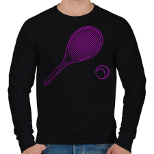 PRINTFASHION tennis pink - Férfi pulóver - Fekete férfi pulóver, kardigán