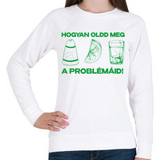 PRINTFASHION TEQUILA - Női pulóver - Fehér