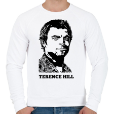 PRINTFASHION terence hill - Férfi pulóver - Fehér férfi pulóver, kardigán