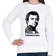 PRINTFASHION terence hill - Női pulóver - Fehér női pulóver, kardigán
