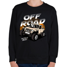 PRINTFASHION Terepjáro - Gyerek pulóver - Fekete gyerek pulóver, kardigán