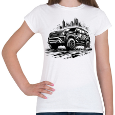 PRINTFASHION Terepjáró - Női póló - Fehér női póló
