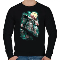 PRINTFASHION Térfigyelő - Férfi pulóver - Fekete