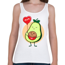 PRINTFASHION Terhes avokádó - Női atléta - Fehér női trikó