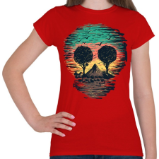 PRINTFASHION Természet - Női póló - Piros női póló