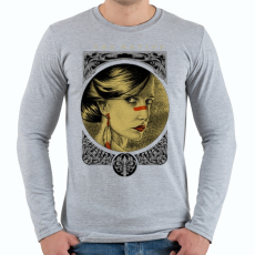 PRINTFASHION Természetesség - Férfi hosszú ujjú póló - Sport szürke