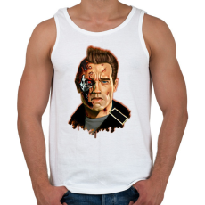 PRINTFASHION Terminator - Arnold - Férfi atléta - Fehér