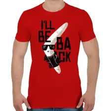 PRINTFASHION Terminátor bumeráng - Férfi póló - Piros férfi póló