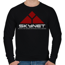 PRINTFASHION Terminátor: Skynet - Férfi pulóver - Fekete férfi pulóver, kardigán