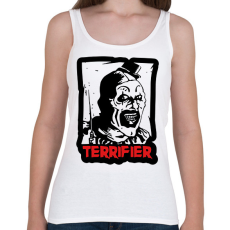 PRINTFASHION Terrifier bohóc - Női atléta - Fehér
