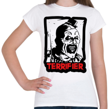 PRINTFASHION Terrifier bohóc - Női póló - Fehér női póló