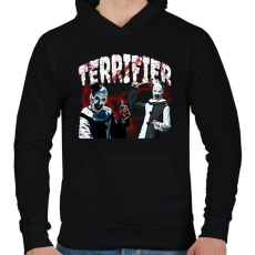 PRINTFASHION terrifier - Férfi kapucnis pulóver - Fekete