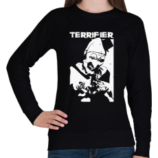PRINTFASHION Terrifier - Női pulóver - Fekete