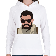 PRINTFASHION Terror - Női kapucnis pulóver - Fehér