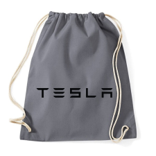 PRINTFASHION TESLA felirat - Sportzsák, Tornazsák - Grafitszürke tornazsák
