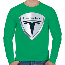PRINTFASHION Tesla - Férfi pulóver - Zöld férfi pulóver, kardigán