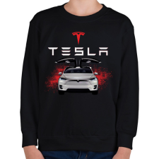 PRINTFASHION tesla  - Gyerek pulóver - Fekete gyerek pulóver, kardigán