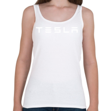 PRINTFASHION Tesla logo - Női atléta - Fehér