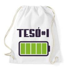 PRINTFASHION Tesó #1 - Sportzsák, Tornazsák - Fehér tornazsák