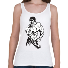 PRINTFASHION Testépítő - Női atléta - Fehér