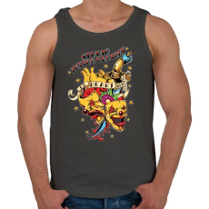 PRINTFASHION Tetováló gyár - Férfi atléta - Sötétszürke