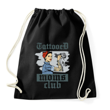 PRINTFASHION Tetovált anyák klubja - Sportzsák, Tornazsák - Fekete tornazsák