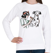 PRINTFASHION Tetovált dalmata - Női pulóver - Fehér női pulóver, kardigán