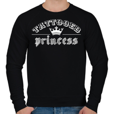 PRINTFASHION Tetovált hercegnő - Férfi pulóver - Fekete