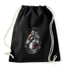 PRINTFASHION Tetovált lány - Sportzsák, Tornazsák - Fekete