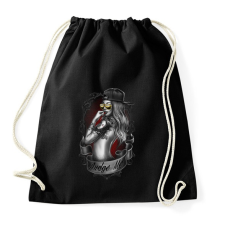 PRINTFASHION Tetovált lány - Sportzsák, Tornazsák - Fekete tornazsák