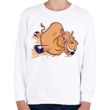 PRINTFASHION Teve - Gyerek pulóver - Fehér gyerek pulóver, kardigán