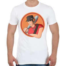 PRINTFASHION TF2 - Scout - Férfi póló - Fehér