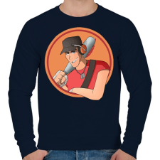 PRINTFASHION TF2 - Scout - Férfi pulóver - Sötétkék férfi pulóver, kardigán