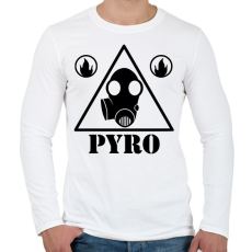 PRINTFASHION TF 2- Pyro - Férfi hosszú ujjú póló - Fehér